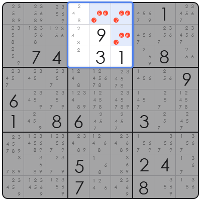 advanced sudoku methods